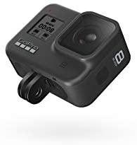 GoPro HERO8 Black Waterproof Action Camera with Touch Screen 4K Ultra HD Video 12MP Photos 1080p Live with Accessory Bundle - 1 Additional GoPro USA Batteries + PNY 64GB U3 microSDHC Card