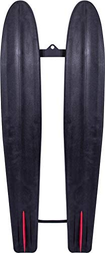 HO Hot Shot Trainer Skis w/Adjustable Horseshoe Bindings & Trainer Bar/Rope Floral/Black