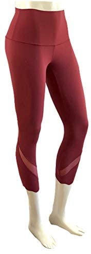 Lululemon Wunder Under HR Crop 23" Scallop - CHIA (Chianti)