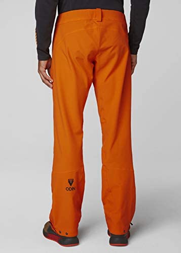 Helly-Hansen Mens Odin Huginn Breathable Waterproof Hiking Pants, Blaze Orange, Large