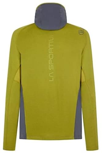 La Sportiva Defender Jacket - Men's, Steel/Kiwi, Small, L24-908713-S