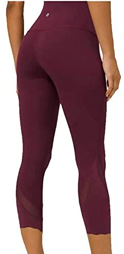 Lululemon Wunder Under HR Crop 23" Scallop - CSSI (Cassis)