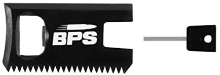 BPS Fiberglass Reinforced Nylon Surfboard Fins (2 Fins) Black Side Fins, FCS GL Style Fin Set with Wax Comb, Bottle Opener and Hex Key