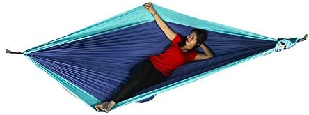 Ticket to the Moon Fair Trade & Handmade 1-2 Person King Size Lightweight Hammock for Traveling, Camping and Everyday Use, XXL, only 700g, Parachute-Silk, Set-Up < 1 min.