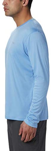 Columbia Men's Standard PFG Zero Rules LS Shirt, White Cap