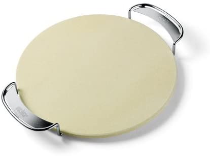 Weber 8836 Gourmet BBQ System Pizza Stone with Carry Rack,16.7" Long
