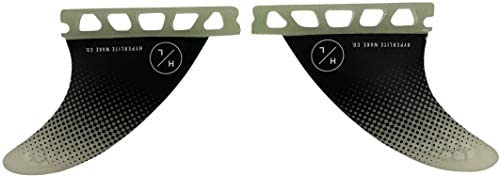 Hyperlite 3.5 Flux Surf Fin Set W/Key (Pair) Black 3.5in