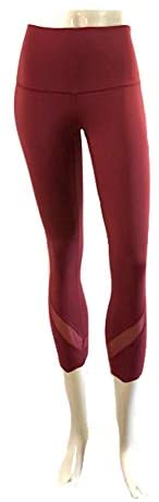 Lululemon Wunder Under HR Crop 23" Scallop - CHIA (Chianti)