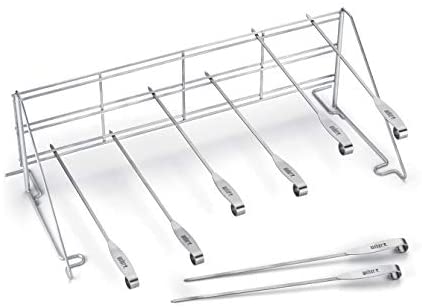 Weber 7615 Elevations Tiered Cooking System Grill Rack and Skewer Set