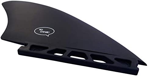 Ho Stevie! Surfboard Twin Keel Fins (2 Fins) - FCS or Futures Sizes, with Fin Bag, Screws, Wax Comb and Fin Key - Fins for Fish Surf Boards