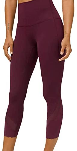 Lululemon Wunder Under HR Crop 23" Scallop - CSSI (Cassis)