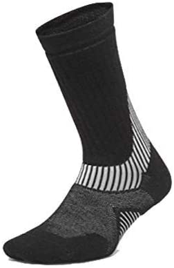 LULULEMON WOMENS SPEED CREW SOCK WOOL - BLK/ICEG (Black / Ice Grey)