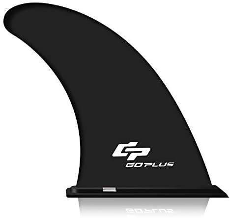 Goplus 9" Surf & SUP Single Fin Detachable Center Fin for Longboard, Surfboard and Paddleboard Replacement Quick Fin