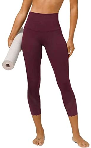 Lululemon Wunder Under HR Crop 23" Scallop - CSSI (Cassis)