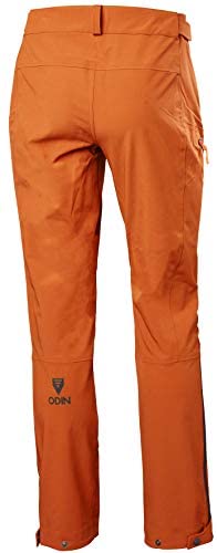 Helly-Hansen Mens Odin Huginn Breathable Waterproof Hiking Pants, Blaze Orange, Large