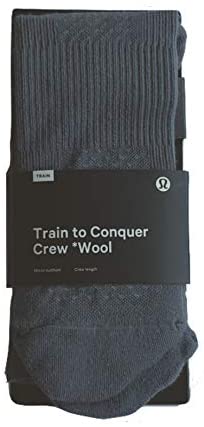 LULULEMON TRAIN TO CONQUER CREW WOOL - ASGY/CAST