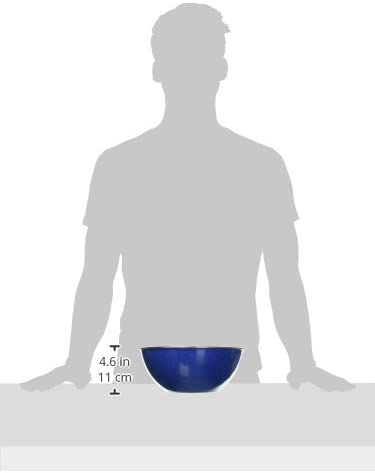 GSI Outdoors Pioneer 9.5 Inch Blue Mixing Bowl for Indoor and Outdoor Kitchens
