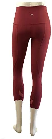 Lululemon Wunder Under HR Crop 23" Scallop - CHIA (Chianti)