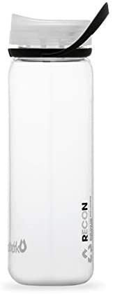 Hydrapak Recon - 50% Recycled Plastic Water Bottle, Eco Friendly & BPA Free, Smooth Flow Twist Cap