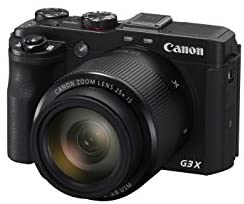 Canon PowerShot G3 X Digital Camera w/ 1-Inch Sensor and 25x Optical Zoom - Wi-Fi & NFC Enabled (Black)