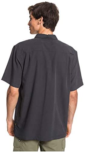Quiksilver Waterman Men's Woven TOP, Black Cane Island, XX-Large