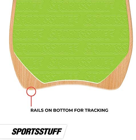 AIRHEAD SNO-BOGGAN Wood Sled, Green, 36 x 18 inches