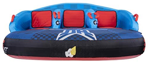 HO Sports 2020 3G XT Inflatable Seated Towable Watersports Pull Behind Boating Tube, 1 to 3 Person Capacity