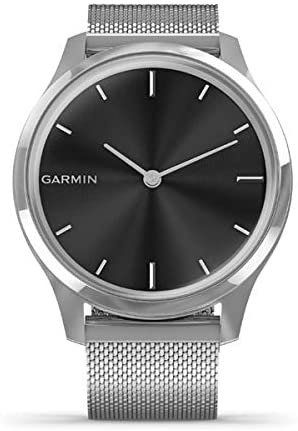 Garmin vivomove 3s, Smaller-sized Hybrid Smartwatch with Real Watch Hands and Hidden Touchscreen Display