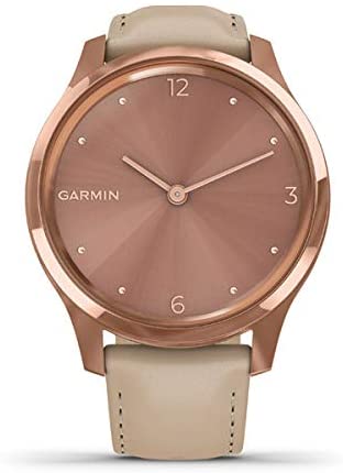 Garmin vivomove 3s, Smaller-sized Hybrid Smartwatch with Real Watch Hands and Hidden Touchscreen Display