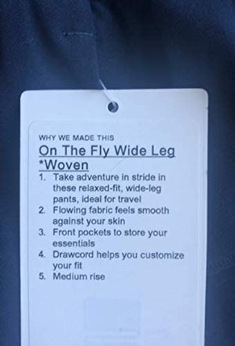 Lululemon ON The Fly Wide Leg Woven - TRNV (True Navy)