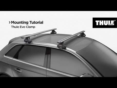 Thule 710500 Roof Racks, Evo Clamp, Black, Set of 4
