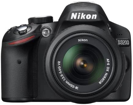 Nikon D3200 24.2 MP CMOS Digital SLR with 18-55mm f/3.5-5.6 Auto Focus-S DX VR NIKKOR Zoom Lens (Black) (OLD MODEL)