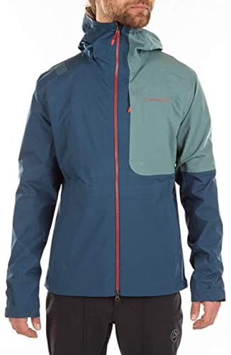 La Sportiva Crizzle Jacket - Men's, Opal/Pine, Medium, L37-618714-M