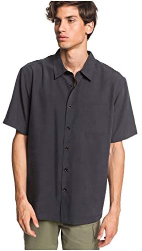 Quiksilver Waterman Men's Woven TOP, Black Cane Island, XX-Large