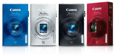 Canon PowerShot ELPH 520 HS 10.1 MP CMOS Digital Camera with 12x Optical Image Stabilized Zoom 28mm Wide-Angle Lens and 1080p Full HD Video Recording (Black) (Discontinued by Manufacturer)