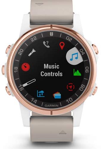 Garmin D2 Delta S Aviator Watch (42mm, Beige Leather Band) Bundle with Power Bank, 2-Port USB Card Adapter, Two USB Wall Adapters, and 6Ave Cleaning Kit