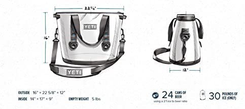 YETI Hopper 40 Portable Cooler Field Tan / Blaze Orange