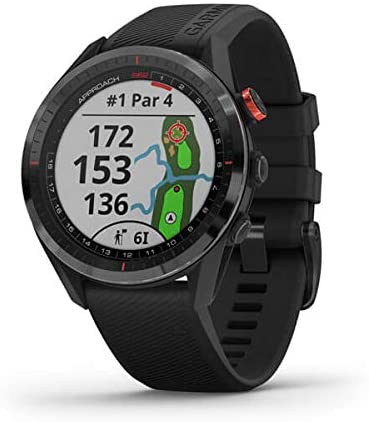 Garmin Approach S62 GPS Golf Watch (Black Bezel/Black Band) w/Virtual Caddie