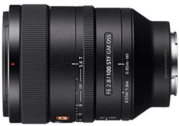 Sony SEL100F28GM 100mm f2.8 Medium-telephoto Fixed Prime Camera Lens, Black