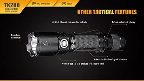 Fenix Flashlights TK20R LED Flashlight with Battery