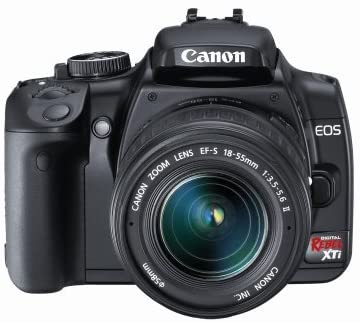 Canon Rebel XTi DSLR Camera with EF-S 18-55mm f/3.5-5.6 Lens (OLD MODEL)