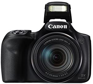 Canon PowerShot SX540 Digital Camera w/ 50x Optical Zoom - Wi-Fi & NFC Enabled (Black), 1 - 1067C001