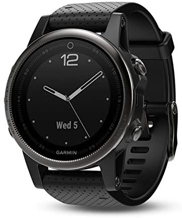 Garmin Fenix 5S Sapphire - Black with Black Band - 010-01685-11