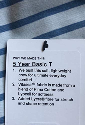 Lululemon 5 Year Basic T - YSOU (Yachtie Stripe Ocean Mist Utility Blue)