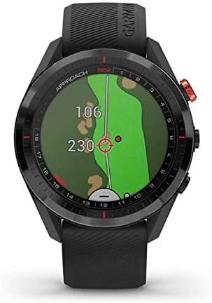 Garmin Approach S62 GPS Golf Watch (Black Bezel/Black Band) w/Virtual Caddie