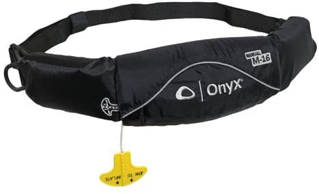 Onyx Belt Pack Manual Inflatable Life Jacket (PFD) for Stand Up Paddelboarding,Kayaking, and Fishing (SUP)