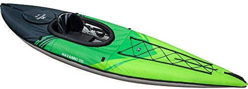 AQUAGLIDE Navarro 110 Convertible Inflatable Kayak with Drop Stitch Floor, Green
