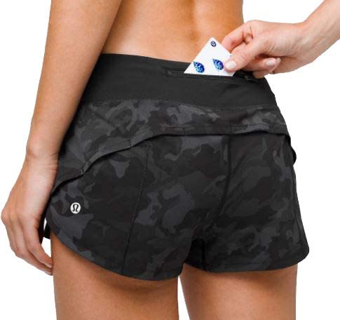 Lululemon Speed UP LR Short 2.5 - FPOM/BLK (Flash Pleat Orange Multi/Black) (6)