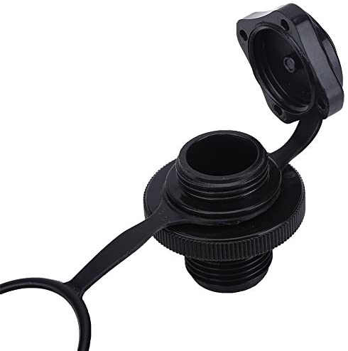Inflatable Boat Air Valve, 2pcs Spiral Air Plugs Boston Valve Replacement Screw for One-Way Inflation Rubber Dinghy Kayak Raft Pool Boat Airbeds