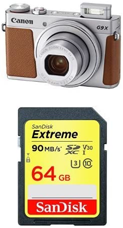 Canon PowerShot G9 X Mark II Compact Digital Camera w/ 1 Inch Sensor and 3inch LCD - Wi-Fi, NFC, Bluetooth Enabled (Black)